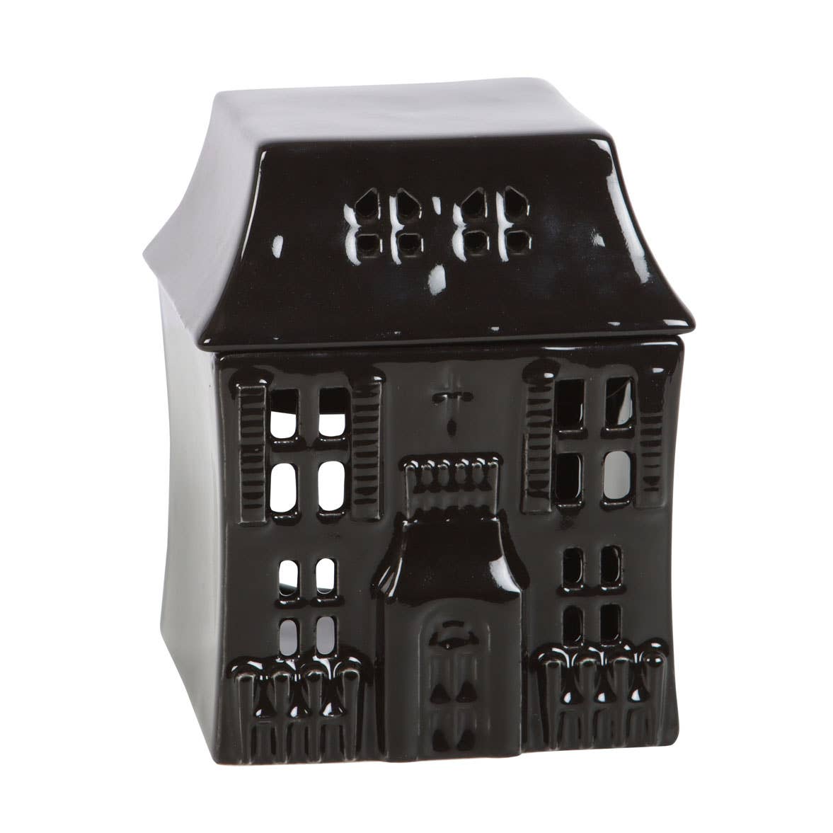 Gothic Black Haunted House Wax Warmer