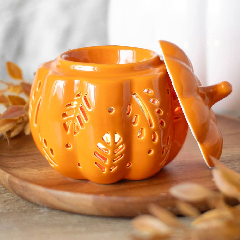 Orange Autumn Leaves Fall Pumpkin Wax Warmer
