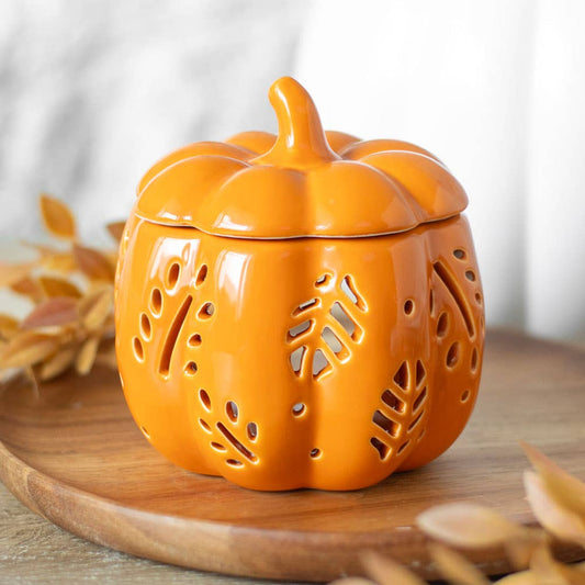 Orange Autumn Leaves Fall Pumpkin Wax Warmer