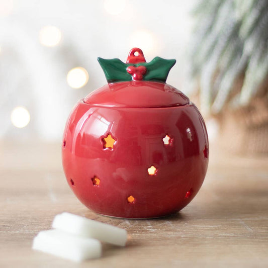 Red Christmas Ornament Wax Warmer