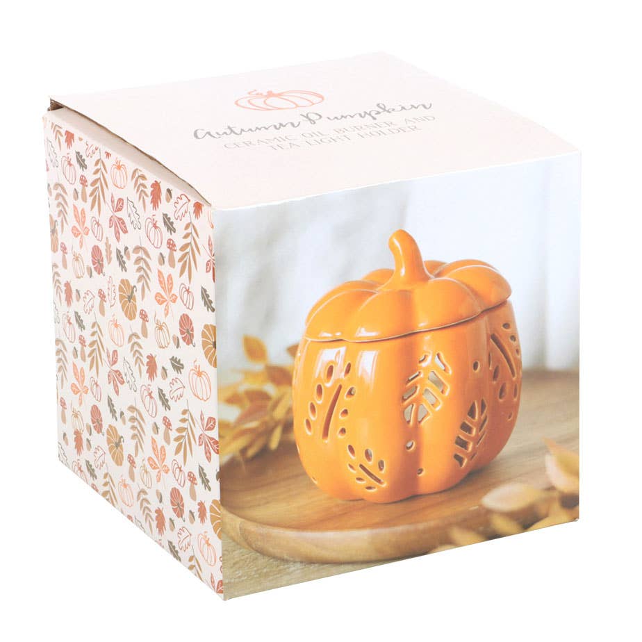 Orange Autumn Leaves Fall Pumpkin Wax Warmer