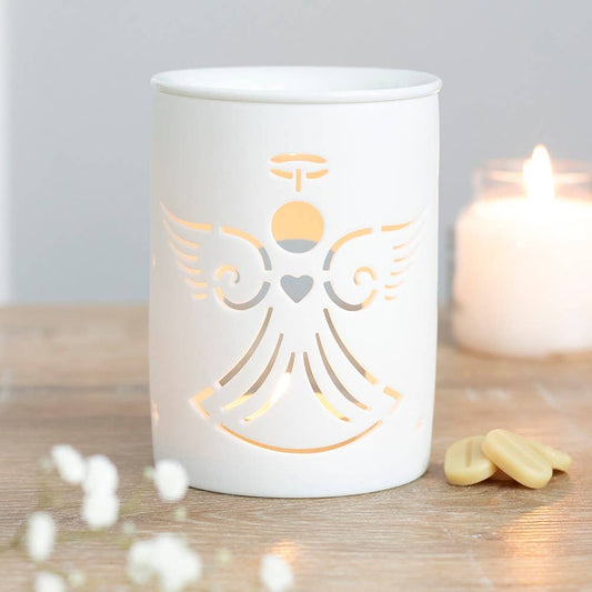 White Angel Cut Out Wax Warmer