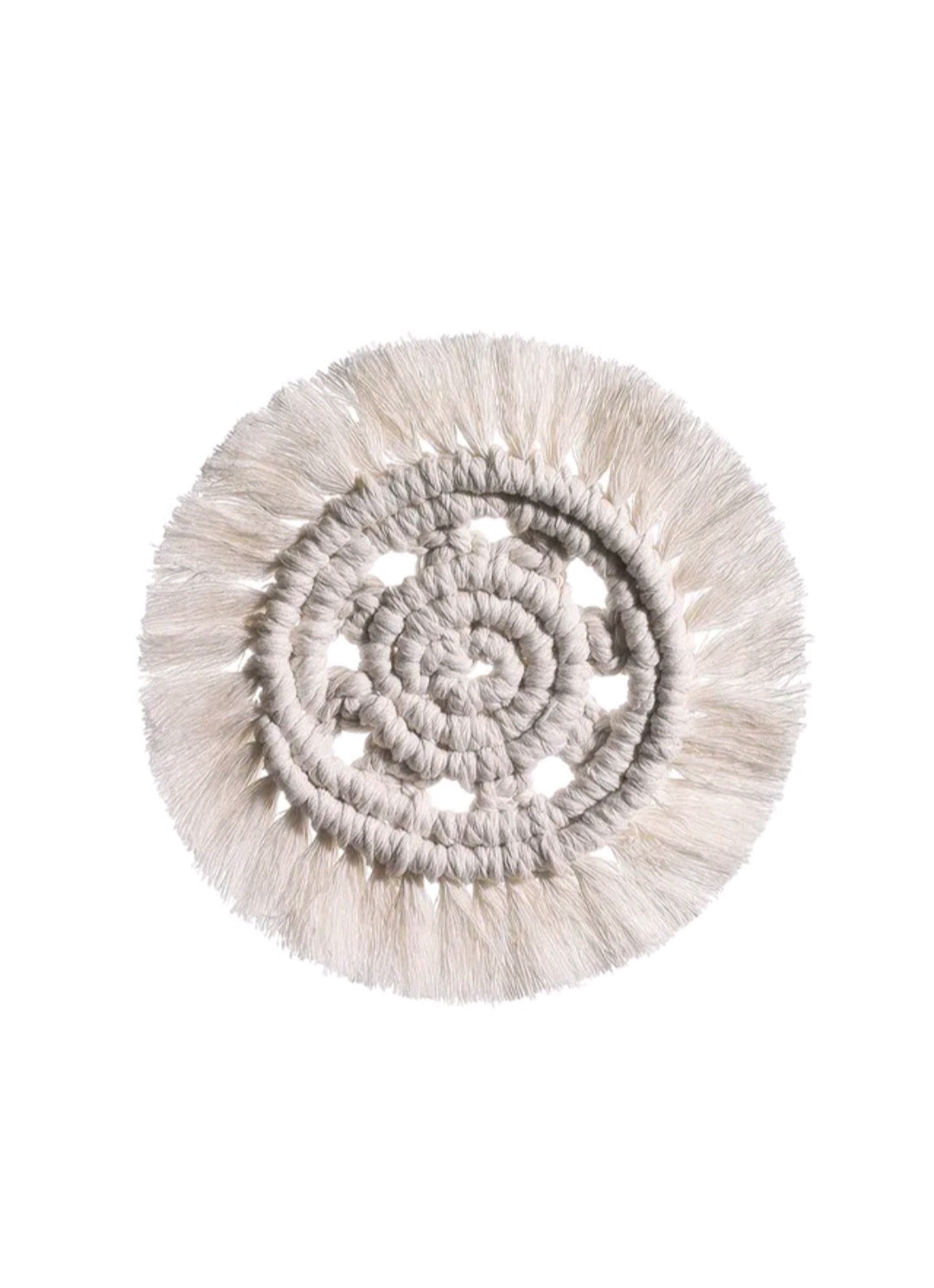 Macrame Coaster Set of 2